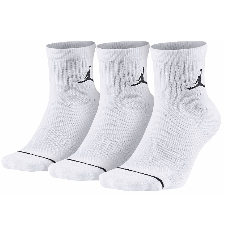 Jordan Jumpman Quarter Socks Mens SX5544-100 - Walmart.com