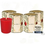 Tyler Candle Company Kathina Votive Wax Scented Candles - 4 Counts of 2 oz - Burn Time up to 15 Hrs