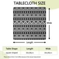 thumbnail image 2 of Colorful bohemian print stretchable table cover, ideal for 34x34 inch kitchen and patio table use, 2 of 6