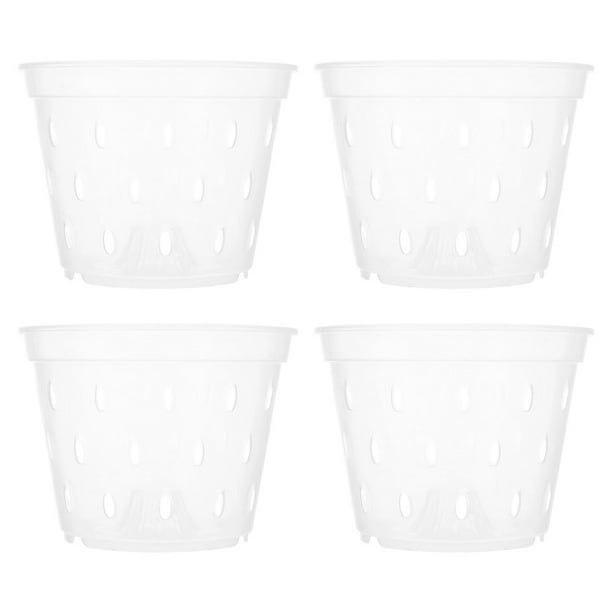 4 macetas para vivero de plantas, macetas para orquídeas, macetas para jardinería.