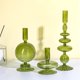 thumbnail image 1 of Juego de 3 portavelas de cristal Rtteri Groovy Wavy, color verde, 1 of 7