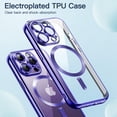 thumbnail image 3 of JETech Electroplated Case for iPhone 14 Pro Max 6.7-Inch, Camera Lens Full Protection, Compatible with MagSafe Wireless Charging, Shockproof Soft TPU Phone Cover (Royal Blue), 3 of 7