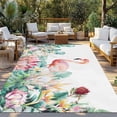 thumbnail image 2 of Tropical Flamingo Outdoor Rug for Patio/Deck/Porch, Non-Slip Large Area Rug 3 x 5 Ft, Botanical Summer Watercolor Flower Plant Indoor Outdoor Rugs Washable Area Rugs, Camping Rug Carpet Runner, 2 of 8