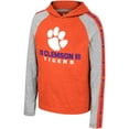 thumbnail image 2 of Youth Colosseum Orange Clemson Tigers Ned Raglan Long Sleeve Hooded T-Shirt, 2 of 3