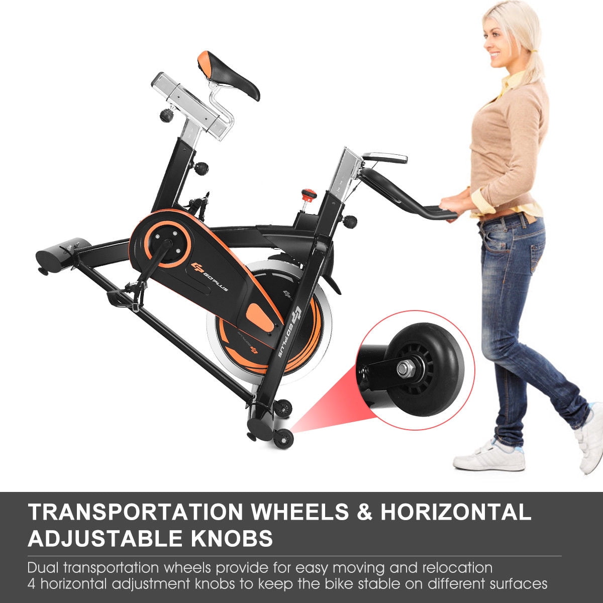 goplus adjustable exercise bike