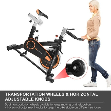 Goplus Exercise Bike Cycle Trainer Indoor Workout Cardio Fitness