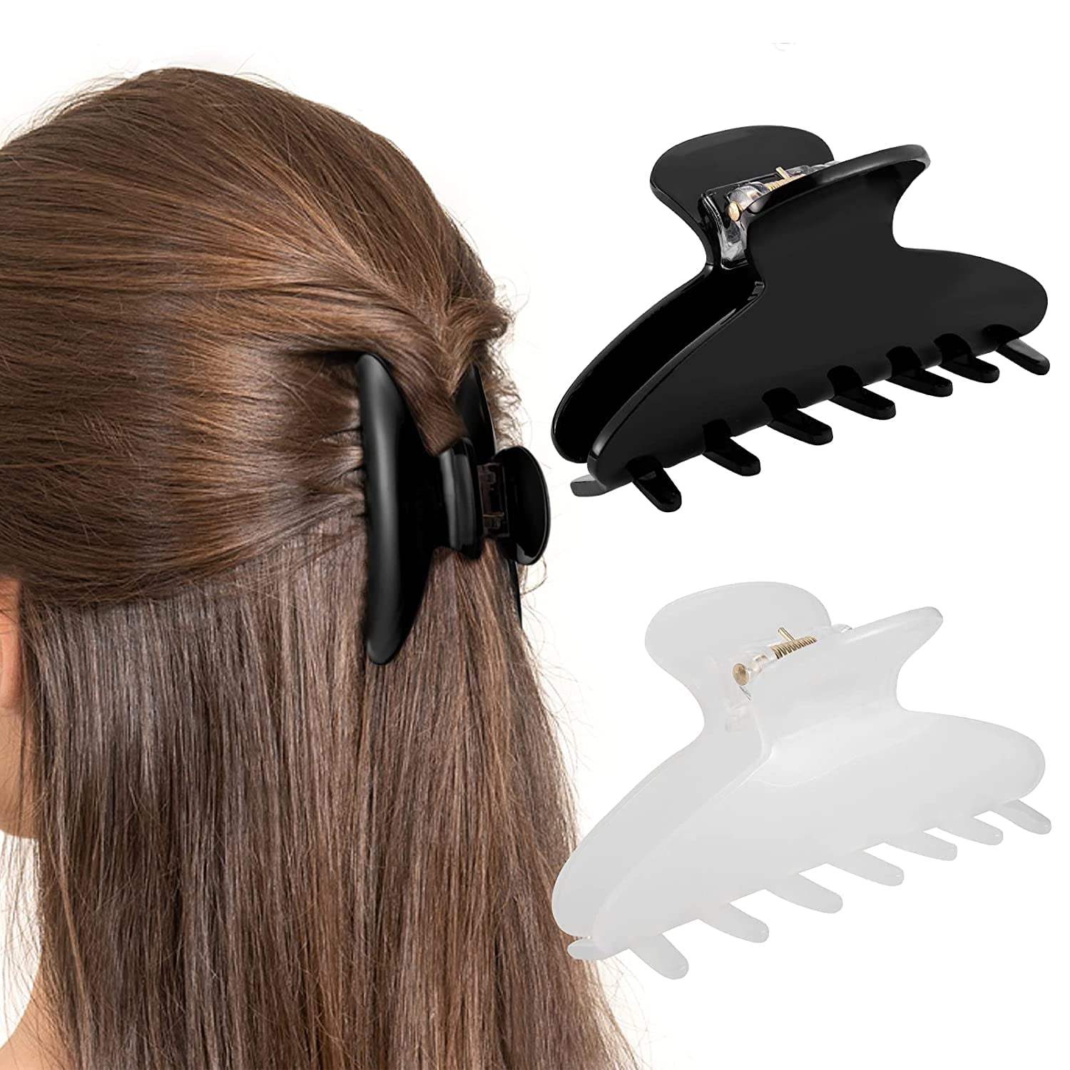 Inch Hair Clip Black White Claw Clips Cellulose Acetate Medium Non-slip Jaw Clips Strong Grip Hair Clamps for Women Thin Hair Half Bun Updo Fashion Accessories As Gifts. | Walmart Canada Inch Hair Clip Black White Claw Clips Cellulose Acetate Medium Non-slip Jaw Clips Strong Grip Hair Clamps for Women Thin Hair Half Bun Updo Fashion Accessories As Gifts. | Walmart Canada