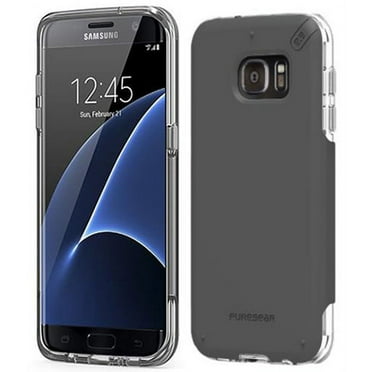 PureGear Dualtek Pro [Black] Anti-Shock Case Cover for Samsung Galaxy S7 Edge