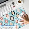 thumbnail image 4 of Long Mouse Pads for Desk,Blue Geometric Flower Diamond Pattern Desk Mats on Top Of Desks, Desk Mouse Pad Extra Large with 3mm Non-Slip Base and Stitched Edge for Gaming,Office,Work,Home 31.5"x11.8", 4 of 6