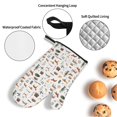 thumbnail image 3 of Pofeuu Outdoor Living Print Oven Mitts and Pot Holders 4 pcs Set,High Heat Resistant 500 Degree Extra Thicken Long Kitchen Cotton Oven Glove for Cooking, 3 of 6