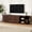 Walnut, variant on Farmhouse TV Stand for TVs up to 75", Fluted Sliding Door Media Console with Adjustable Shelves and Cable Management