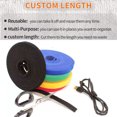 thumbnail image 4 of 25M 10mm/20mm Nylon Self Adhesive Tape Fastening Tape Cable Ties Double Side Hook Roll Hook and Loop Straps Wires Cords Organize Green 20mm, 4 of 6