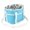 Sky Blue, variant on 4 Water Bottle Holder with Strap | Family Size 4 Compartment Drink Bag, Multiple Tumbler Carrier Caddy, Light Violet