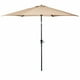 thumbnail image 2 of Costway 3m Sombrilla Playa Quitasol de Patio Manivela Parasol Paraguas de Jardín Beige, 2 of 6