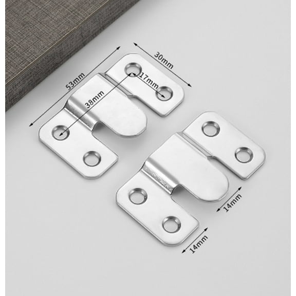 WEUVEB 12-Piece Stainless Steel Bed Headboard Mounting Hardware Set for Secure Wall Fixing and Hanging Support
