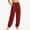 Wine plus size cargo pants a1, variant on Women Plus Size Cargo Pants with Pockets Drawstring Loose Long Pants Casual Streetwear Hiking Yoga Lounge Activewear Travel Work Crop Bottoms, Beige 2XL