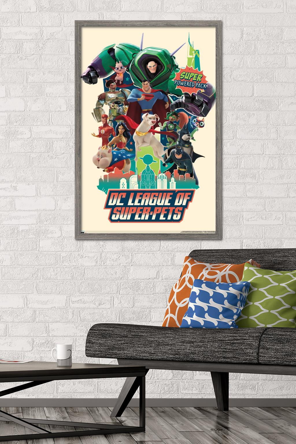 DC League of Super-Pets - Partners Wall Poster, 22.375" x 34" Framed