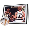 thumbnail image 1 of Cuadros Decorativos Larry Bird y Johnson pintura al óleo por números Kit DIY pintura acrílica sin marco Ndcxsfigh Nuevos Originales, 1 of 9
