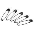 thumbnail image 1 of Uxcell Safety Pins 1.46 Inch Nickle Plated Small Sewing Pins Black 200Pcs, 1 of 5
