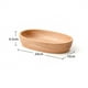 thumbnail image 2 of 1pc Oval Wooden Tray Dinner Plates Tableware Bowl Versatile Tray Coffee Table Kitchen Dishes Snacks Dried Storage Supplies, 2 of 11
