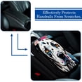 thumbnail image 5 of Spotted Dog Furry Printed Armrest Cover 12.5x8.2 Inch Soft Comfortable Car Armrest Mat Accessories, 5 of 6