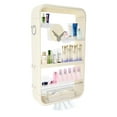 thumbnail image 3 of Storage Rack, 4-tier Storage Rack, Wall Mounted Storage Rack, Makeup Organizer 15.75*4.88*27.56in With 6* Stickers, 3 of 20