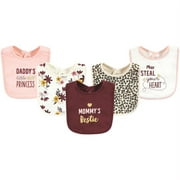 Hudson Baby Infant Girls Cotton Bibs, Mommys Bestie, One Size