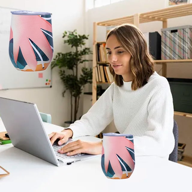 onlyliua Buscador de Regalos Botella de Agua para Deportes Al Libre de Acero Inoxidable de Doble Capa con Estampado de Color Lacado, Botella de Vino Tinto, Tazas Térmicas