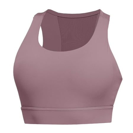 XIAQUJ Women s Sports Underwear High Intensity Running Fitness Vest Yoga Bra Yoga Bra 2024 Pink XL