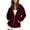 Wine, variant on Krdevn Women's Zip-Front Hooded Sweatshirt - Casual -Lined Pullover with Drawstring & Pockets, Long Sleeve Loungewear,Womens Hoodies Pullover, for Size L