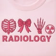 thumbnail image 2 of Coquette Bow Radiology Embroidered Tone-On-Tone Sweatshirt, Rad Tech Embroidery Shirt, Xray Technician Tee, 2 of 5