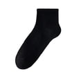 thumbnail image 2 of Trgacdwlo Men’s Ankle Quarter Thin Socks Breathable Soft Summer Mesh Design Comfort Non Binding Fit Everyday Work Socks Black, 2 of 4