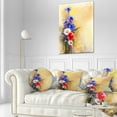 thumbnail image 3 of Designart Bouquet of Poppy Cornflower and Daisy - Floral Throw Pillow - 12x20, 3 of 5