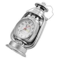 STRANDCHIC Retro Alarm Clock Silver Plastic Creative Design Silent for Home