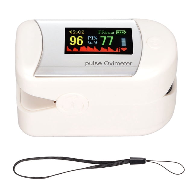 Monitor de saturación de oxígeno en sangre con pulsioxímetro de dedo con 4 formatos de visualización gráfica para medición