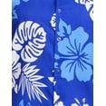 thumbnail image 7 of Stylore Womens Hawaiian Shirt Short Sleeve Blouse Sh Hibiscus Blue White XS, 7 of 7