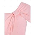 thumbnail image 3 of Tamaño más rizado Frente nudo camiseta Rosegal  Camisetas tallas grandes, 3 of 5