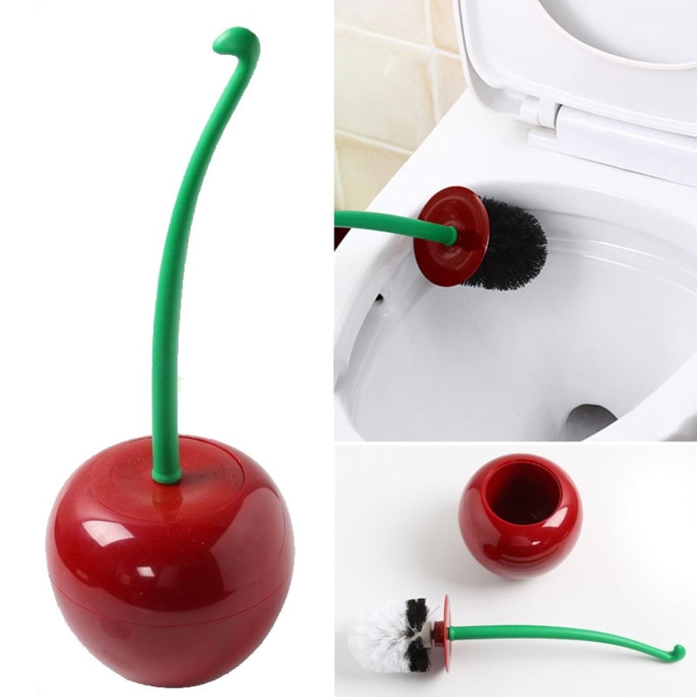 Merry Wc Brush Qualy Toilet Brush Cherry New/Boxed Cherry Lavatory Brush 