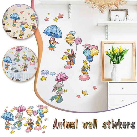 Amzcrzy Wall Stickers Watercolor Umbrella Children's Room Kindergarten Home Wall Decoration Wall Sticker Room Decor Classroom Decor Home Decor Wall Decor Halloween Decorations Indoor