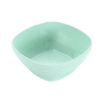Tunhigl Eco-Friendly Plastic Bowls - Durable, Large Capacity Rice & Pasta Bowls for Dining - Sustainable Straw Material, Dishwasher Safe Green
