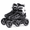 Black-Large-Youth & Adult (5-8Women/4-7Kids Men), variant on Adult Adjustable Inline Skates For Men Women With 3 100mm Wheels Outdoor Female Male Fitness Speed Racing Roller Teens