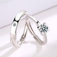 thumbnail image 3 of 2 Anillos Duo Promesa Plata Fina 925 Amor Parejas Shuxiu Wang 9024719206271, 3 of 5
