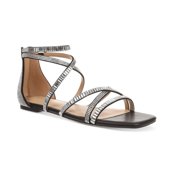 Thalia Sodi Womens Dana Flat Sandals Black 9.5M