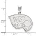 thumbnail image 2 of Western Kentucky Large (3/4 Inch) Pendant (10k White Gold), 2 of 4