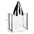 thumbnail image 4 of Paquete de 6 Bolsas de Mano Transparentes Stadium, Bolso de Hombro de PVC Transparente para Mujer, Bolsas de Mano de Plástico con Asas, 4 of 5