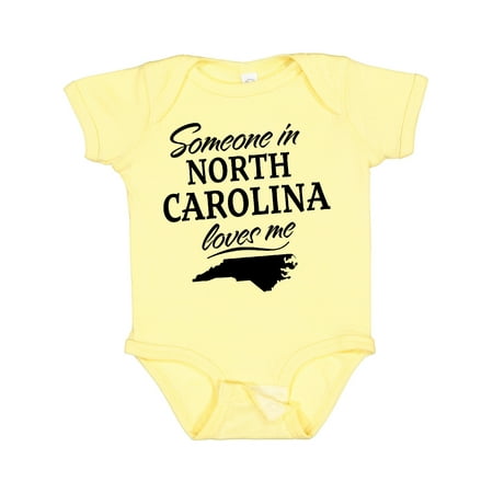 

Inktastic Someone in North Carolina Loves Me Gift Baby Boy or Baby Girl Bodysuit