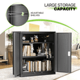 thumbnail image 6 of Magshion Metal Cabinet, 36" Tool Steel Locking Cabinet with Doors, Garage Storage Systems Lockable File Cabinet for Home Office Classroom, Black, 6 of 10