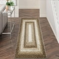 thumbnail image 2 of HOMERRY Braided Print Runner Rug for Hallway 2x6 Washable Indoor Non-Slip Kitchen Runner Rug, Beige/Taupe, 2 of 7