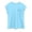 Light Blue, variant on lnmuld Girls Summer Casual Comfortable Loose Fit Hooded Short Sleeve Front Pocket Tee - Home School & Beach Outings Color:Green,Size:9-10 Years