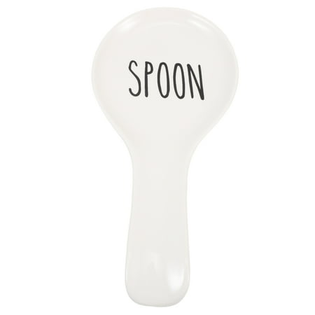 

Ceramic Spoon Rest Soup Spoon Rest Kitchen Ceramic Spoon Stand Letter Design Spoon Rest